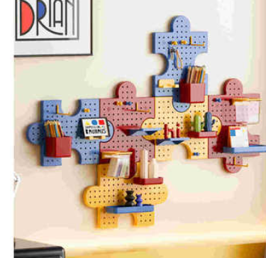 3-Pack Plastic Pegboard Panels – Modular Wall Organizer Kit (12 Accessories) | Garage/Workshop/Craft Room