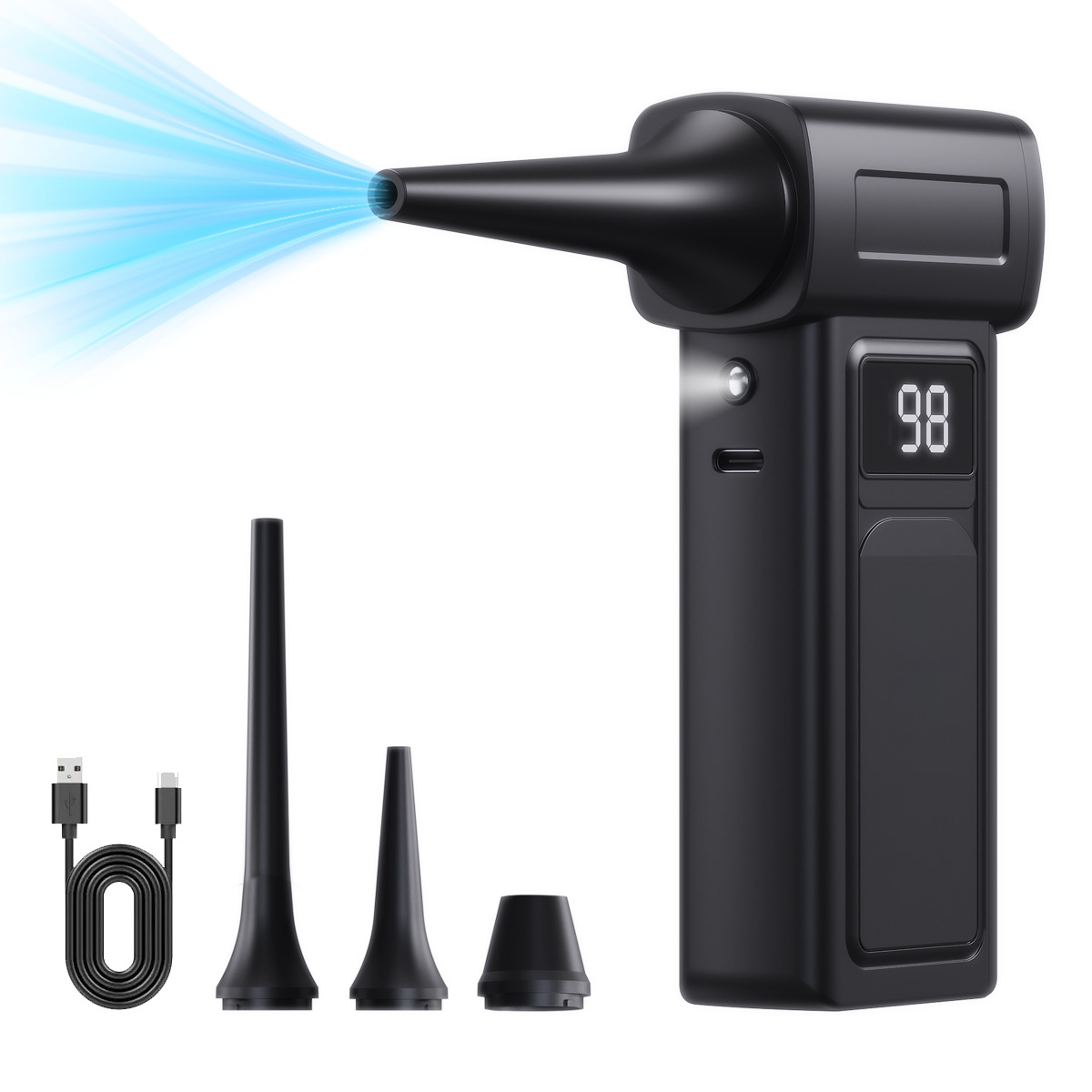 All-in-One Air Blaster Pro – Melt Snow, Groom Pets, Start Fires, Tidy Debris. Your Go-To Portable Power Tool