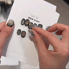 👑 Independent Designer Handmade Press-On Nails – High-End Custom 3D Multi-Color Gradient Art with Special Tech & Layered Effects💅