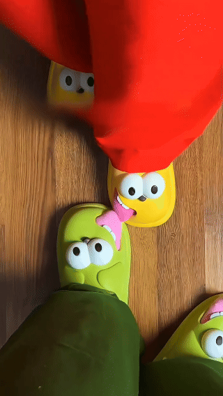 Cartoon Slide Slippers– Cute Soft Pillow House Sandals Anti-slip Lightweight Shower Shoes