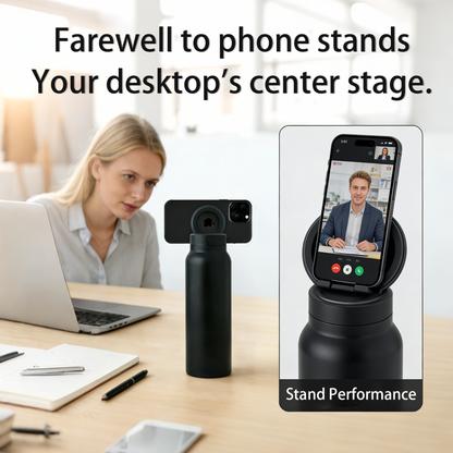 Magnetic Stand Leak-Proof Straw Insulated Cup | 304 Stainless Steel | 24H Hot & Cold Retention | Portable Travel Mug