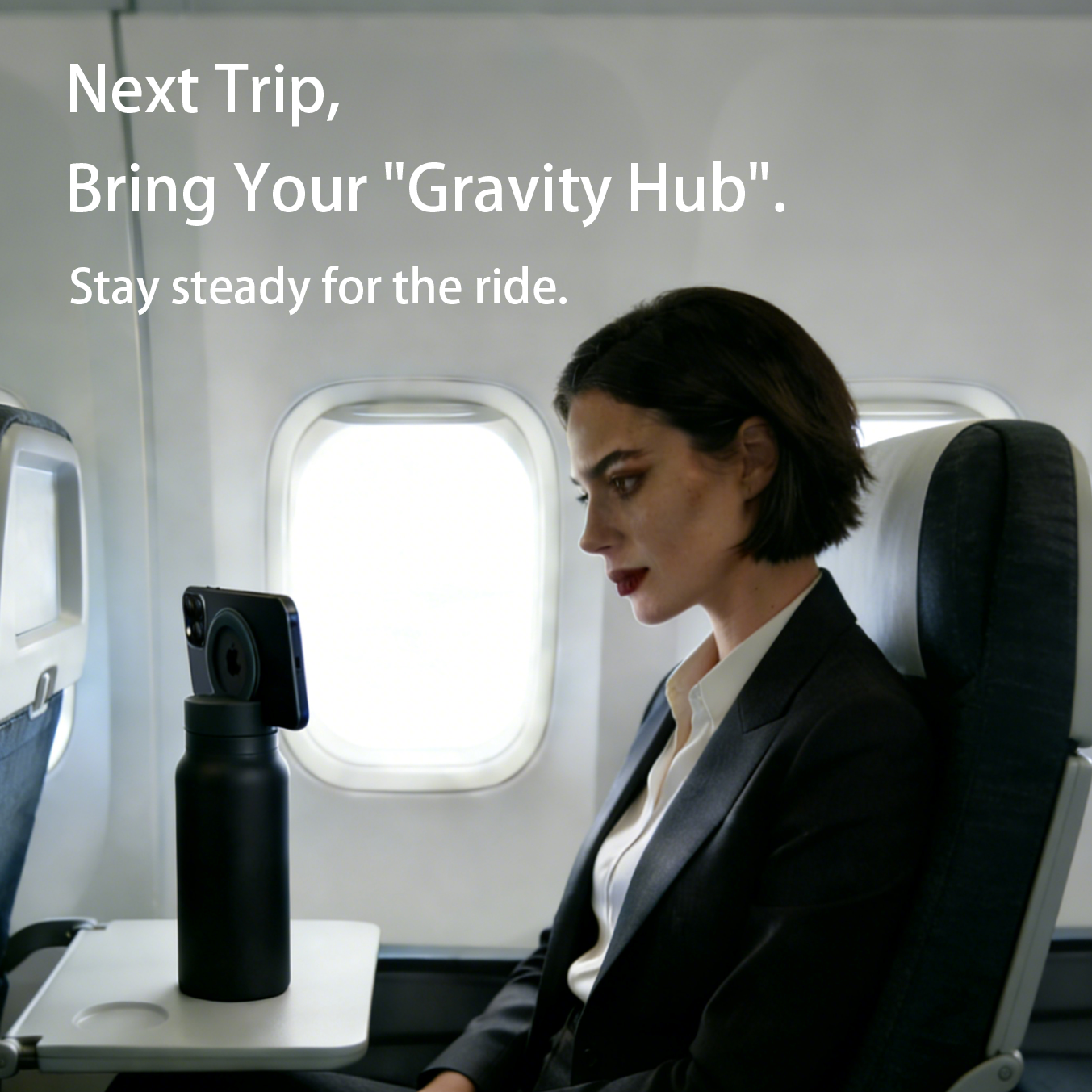 Magnetic Stand Leak-Proof Straw Insulated Cup | 304 Stainless Steel | 24H Hot & Cold Retention | Portable Travel Mug