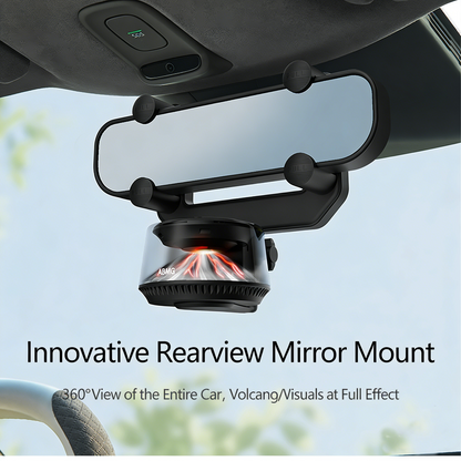 Volcano & Glacier Hanging Car Air Freshener – Rechargeable Auto On/Off Intelligent Diffuser (USB Charge) for Cars, Home & Office