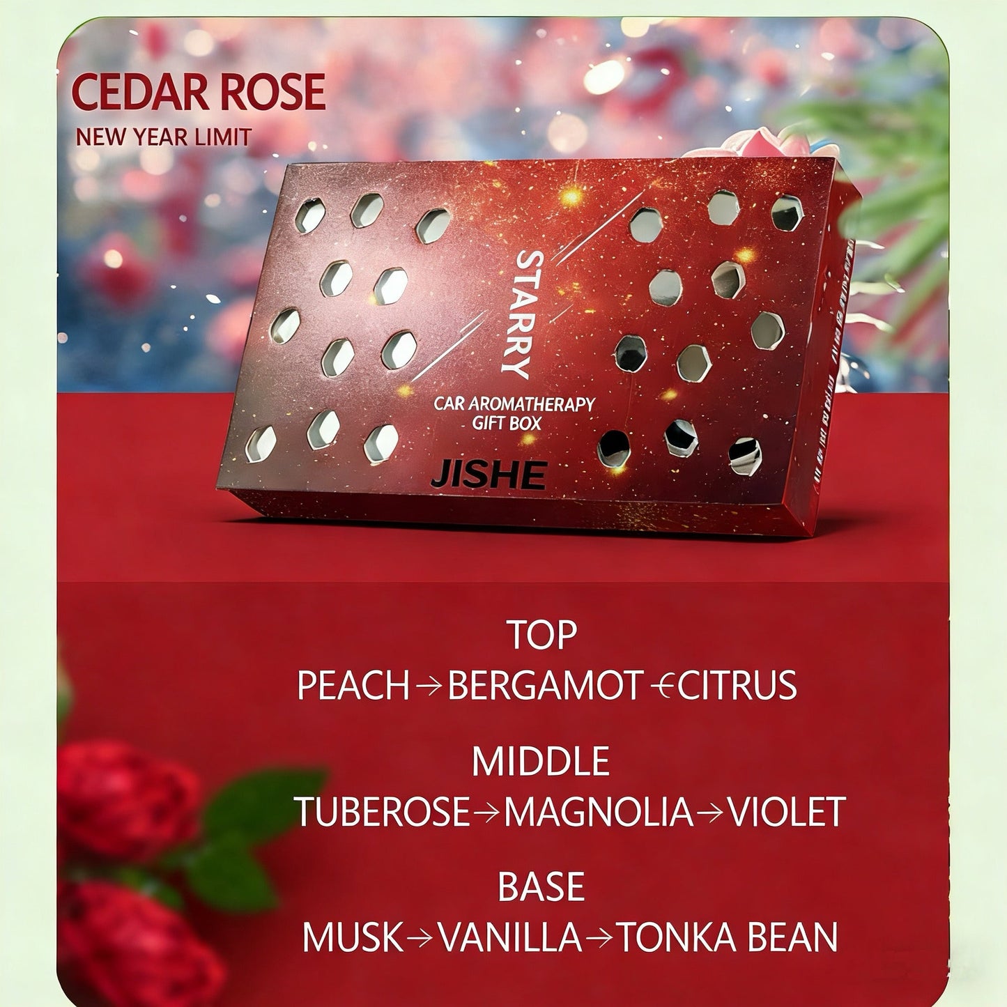 Car Solid Perfume Balm (Starry Sky Design) - Odor Elimination & Long-Lasting Scent