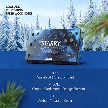 Car Solid Perfume Balm (Starry Sky Design) - Odor Elimination & Long-Lasting Scent