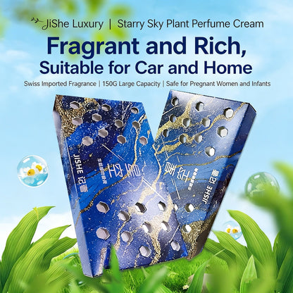 Car Solid Perfume Balm (Starry Sky Design) - Odor Elimination & Long-Lasting Scent