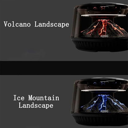 Volcano & Glacier Hanging Car Air Freshener – Rechargeable Auto On/Off Intelligent Diffuser (USB Charge) for Cars, Home & Office