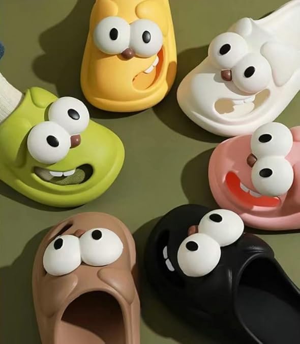 Cartoon Slide Slippers– Cute Soft Pillow House Sandals Anti-slip Lightweight Shower Shoes