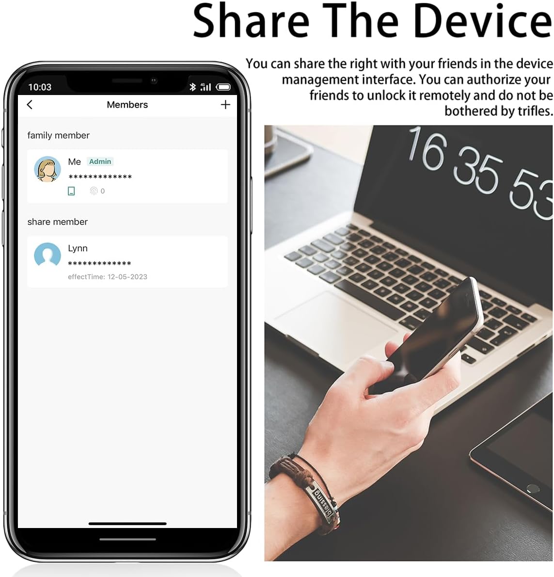Smart Fingerprint Padlock, Tuya App Control, Bluetooth Unlock, IP67 Waterproof, 10 Fingerprint Capacity, Stainless Steel Shackle, For Suitcases, Gym Lockers, Outdoor Gates, Doors, Fences, Storage