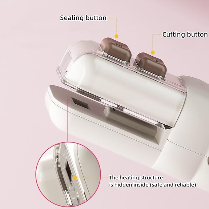 Mini Food Bag Sealer 3-in-1: Seal, Cut, Open