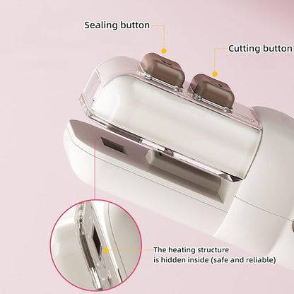 Mini Food Bag Sealer 3-in-1: Seal, Cut, Open