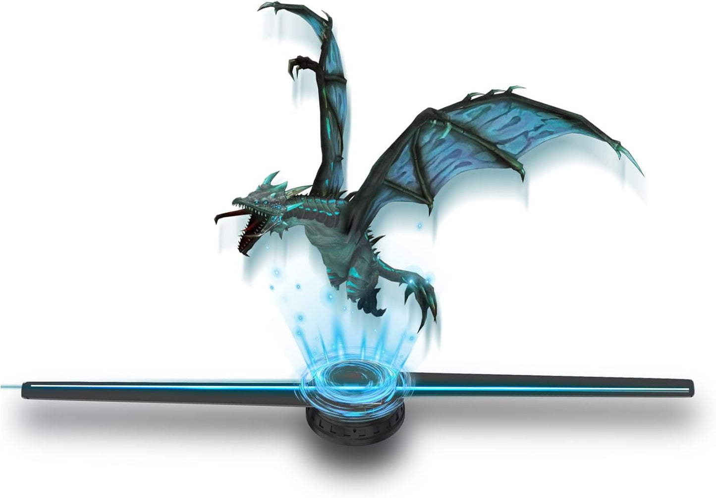 16.5 Inch 3D Hologram Fan 42CM HD LED Holographic Projector, Remote/Bluetooth/WiFi, 1500 Video Library for Shop, Bar, Halloween & Christmas Advertising Display