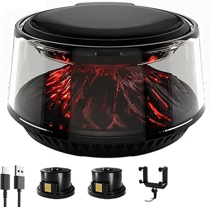 Volcano & Glacier Hanging Car Air Freshener – Rechargeable Auto On/Off Intelligent Diffuser (USB Charge) for Cars, Home & Office