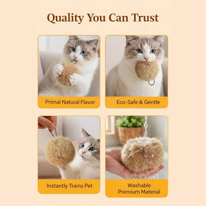 Furry Bunny Cat Toy, Soft Plush Catnip Toy, Interactive Cat Chew Toy — Washable, Durable & Engaging, for Kicking & Hunting Games, for Indoor Kitten Activity