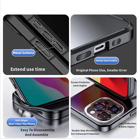 Custom Vintage Ink Screen Case for iPhone 12/13 - NFC Enabled DIY Image Cover with Heavy-Duty Shockproof Protection