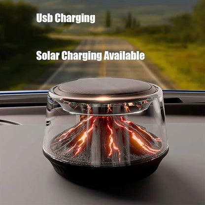 Volcano & Glacier Hanging Car Air Freshener – Rechargeable Auto On/Off Intelligent Diffuser (USB Charge) for Cars, Home & Office