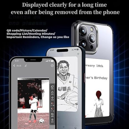 Custom Vintage Ink Screen Case for iPhone 12/13 - NFC Enabled DIY Image Cover with Heavy-Duty Shockproof Protection