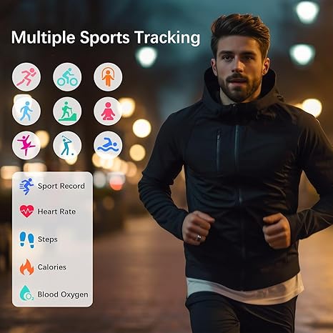 IP68 Waterproof Smart Ring for Women Men – Heart Rate, Blood Oxygen & HRV Tracker, Compatible with iPhone & Android