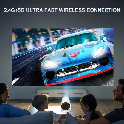 Portable Projector, Portable Home Cinema, 290 ANSI Lumens, Native 720P (1080P Supported), Android 11, Dual-Band WiFi 6 & BT 5.4 for Home Theater & Outdoor Viewing #TOP PICKS