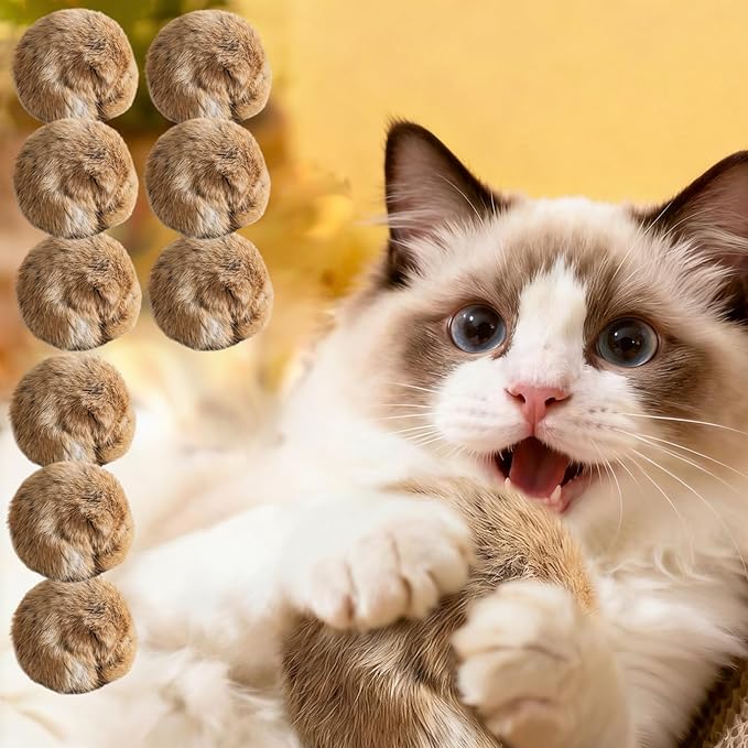 Furry Bunny Cat Toy, Soft Plush Catnip Toy, Interactive Cat Chew Toy — Washable, Durable & Engaging, for Kicking & Hunting Games, for Indoor Kitten Activity