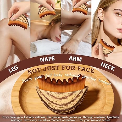 Lymphatic Contour Face Brush – Sculpt Jawline & Banish Puffiness Fast ✨