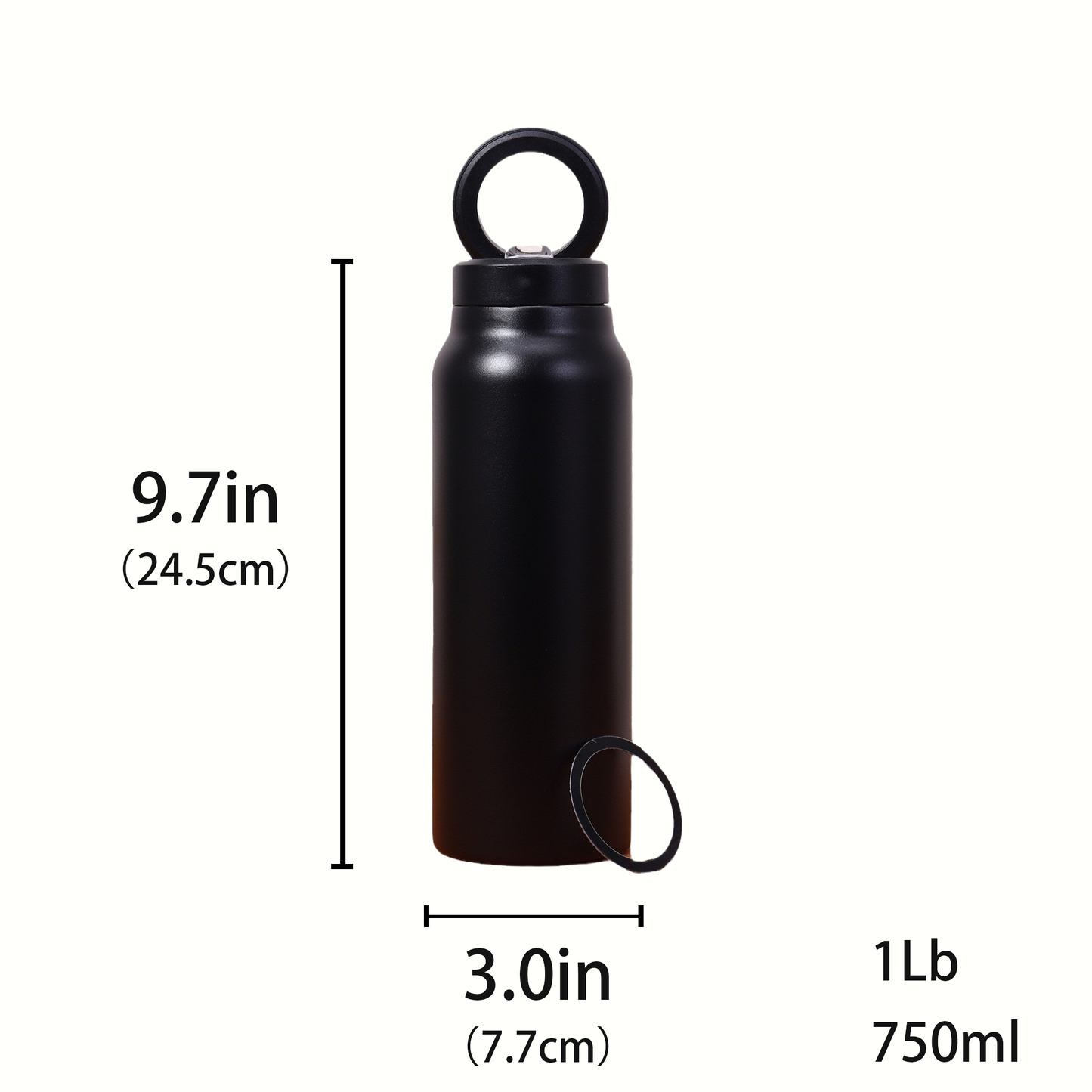 Magnetic Stand Leak-Proof Straw Insulated Cup | 304 Stainless Steel | 24H Hot & Cold Retention | Portable Travel Mug