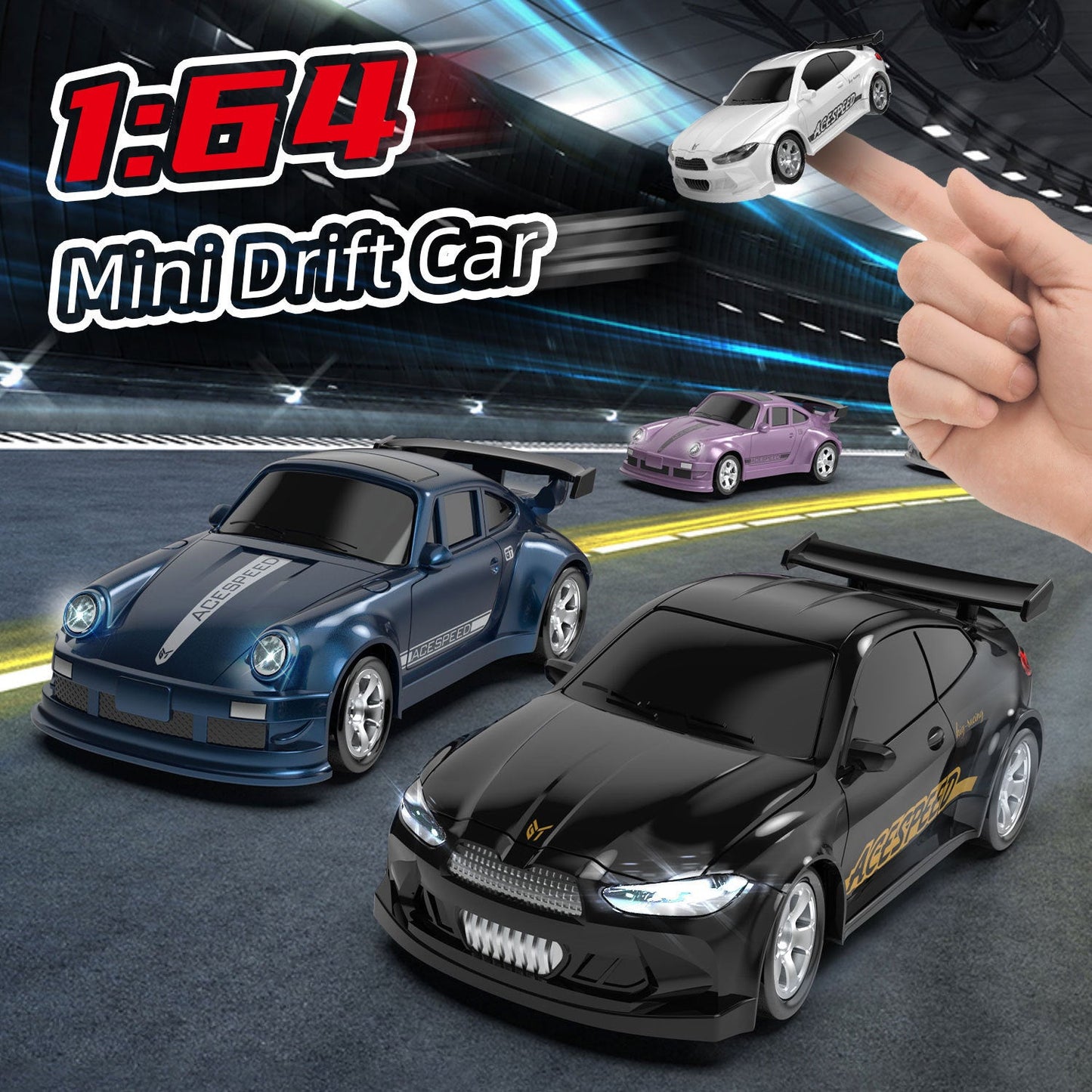 2.4G Mini RC Drift Car 4WD Racing Desktop Toy,Limited-Time Discount
