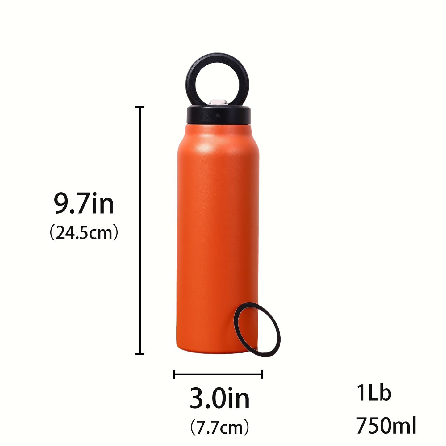 Magnetic Stand Leak-Proof Straw Insulated Cup | 304 Stainless Steel | 24H Hot & Cold Retention | Portable Travel Mug